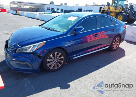 2015 Hyundai Sonata Sport z USA, uszkodzony, nr VIN 5NPE34AF8FH100334